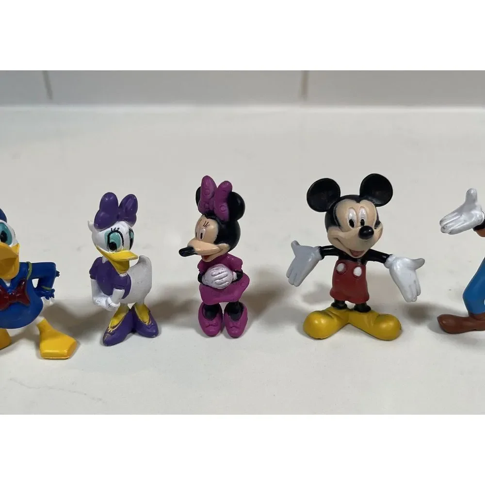 Disney Figures Mickey Minnie Donald Daisy‎ Pluto Toy Cake Topper Lot Collectible